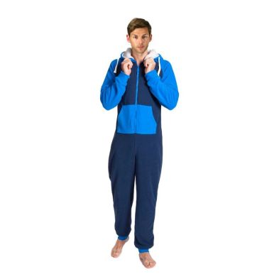 See more information about the Mens Plain Onesie With Hood Micro Fleece